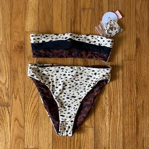 NWT* PQ Wold Heart bikini set